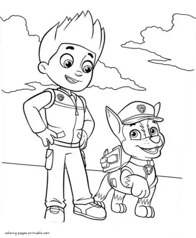 Paw Patrol coloring pages pdf