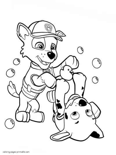 Paw Patrol coloring sheets printable. Kid activities