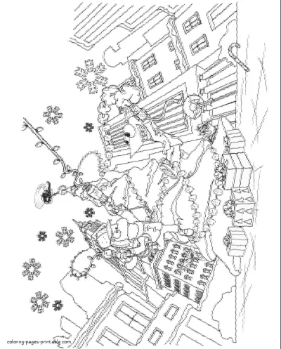 Christmas tree coloring page. Phineas and Ferb episode