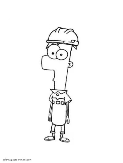 Phineas and Ferb coloring pictures to downloading