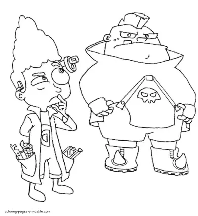 Phineas and Ferb characters printable coloring pages. Download it free