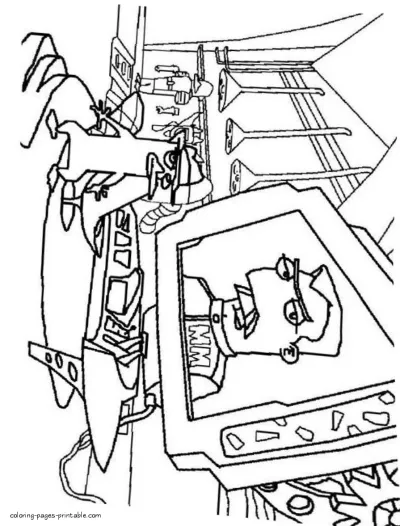 Colouring pages of Phineas and Ferb characters. Perry