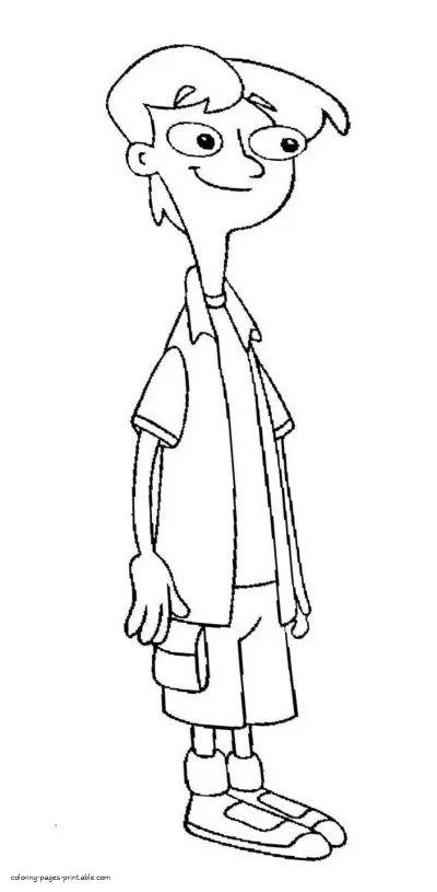 Jeremy from cartoon coloring printable page