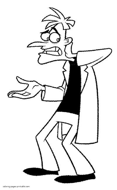 Phineas and Ferb printables to free download and color