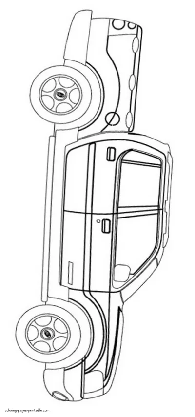 Coloring pages of pickup trucks to download