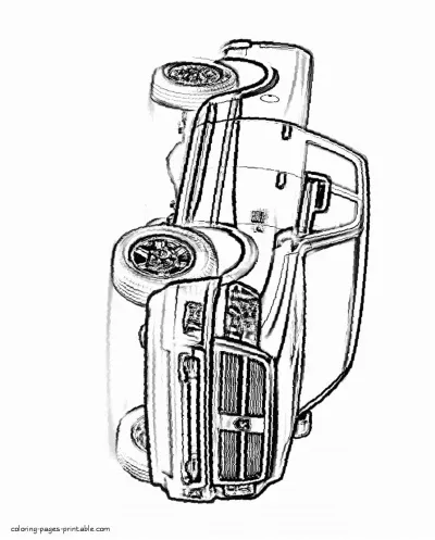 Download pickup truck coloring pages for free