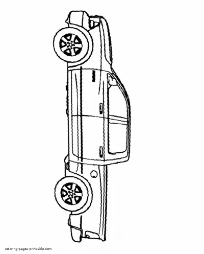 Free printable pickup truck coloring pages collection