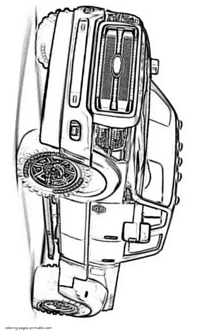 Ford pickup. Coloring pages of trucks for kids