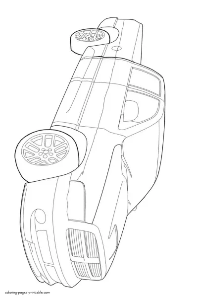 Coloring pages of pickup trucks to print