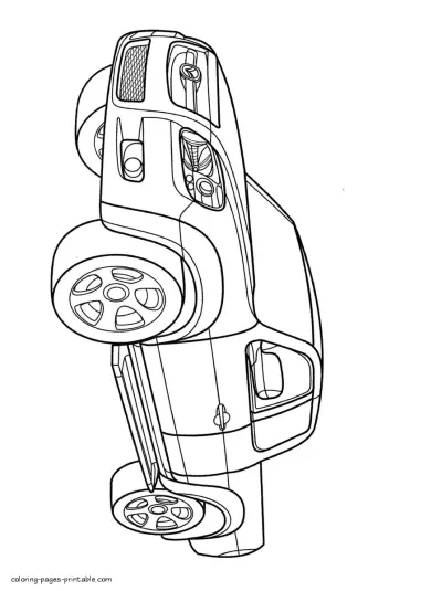 Mazda pickup truck coloring page printable
