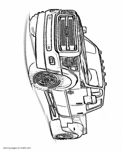 Printable Pickup truck coloring pages. Ford F450
