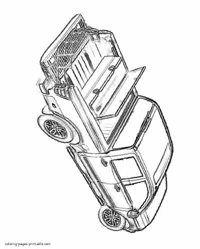 Pickup truck coloring pages that you can print. Nissan Titan