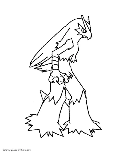 Coloring pages to print of anime. Download Pokemon free