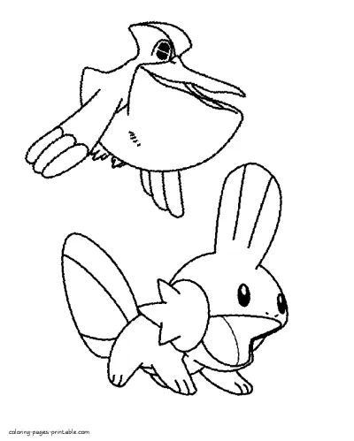 Pokemon pictures to color with paints