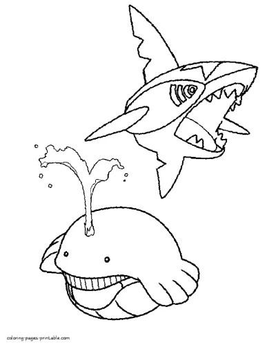 Pokemon coloring sheet for free