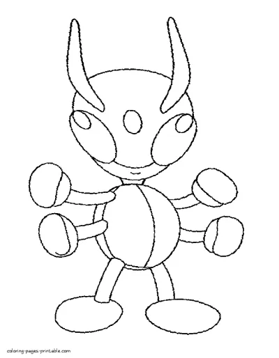 Coloring pages of pocket monsters from TV series