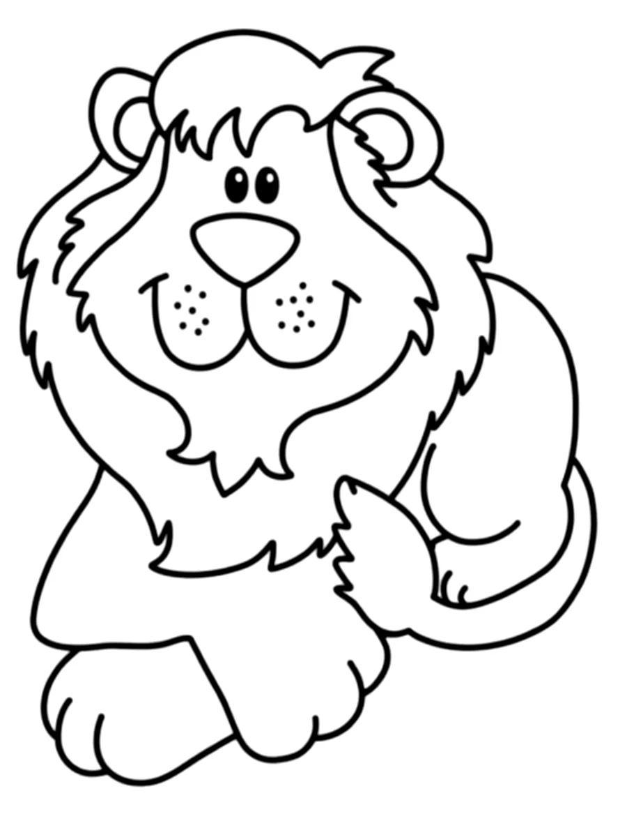 Coloring sheets for preschoolers. Lion Coloring sheets for preschoolers. Lion page to print