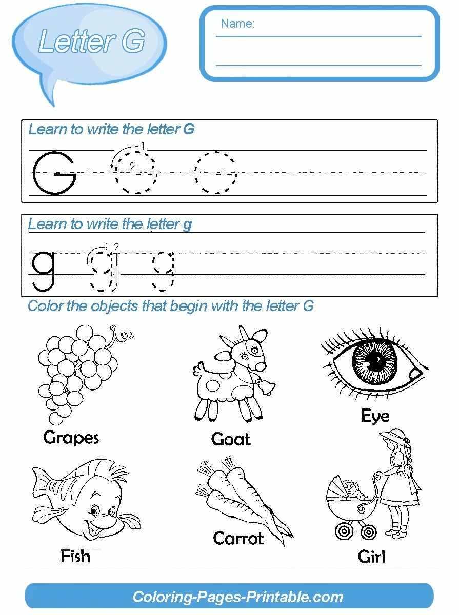 Abc Lessons For Preschool Abc Lessons For Preschool . Letter G