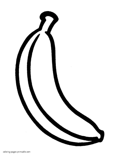 Fruits coloring pages for the youngest kids