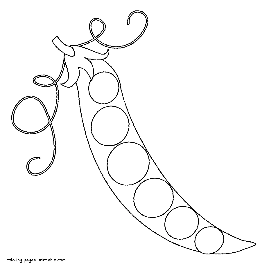 Preschool coloring sheets printable. Peas Preschool coloring sheets printable. Peas picture