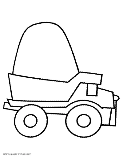 Tipper coloring pages for 3 year olds children