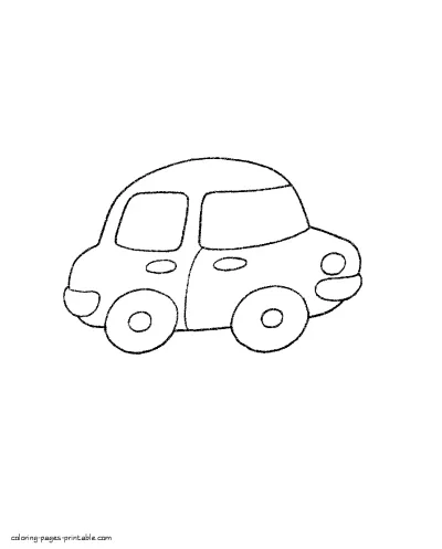 Cars coloring sheets for preschool activities