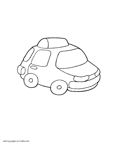 Transportation coloring pages for 4-year old kids