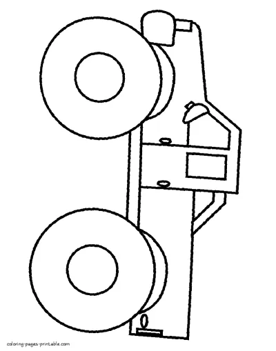 Printable coloring pages for children. Pickup