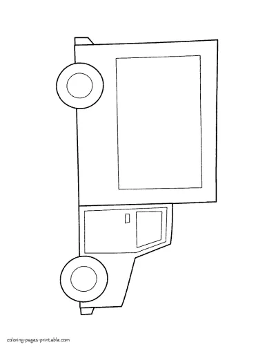 Cargo transportation coloring pages for preschoolers and toddlers