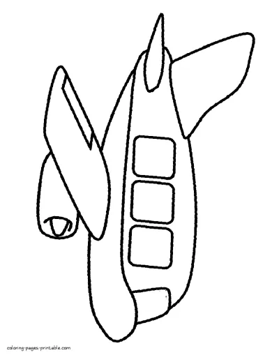 Air plane coloring pages for toddlers printable