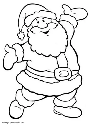 Coloring pages Santa Claus