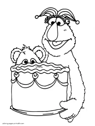 Sesame Street coloring pages pdf for free