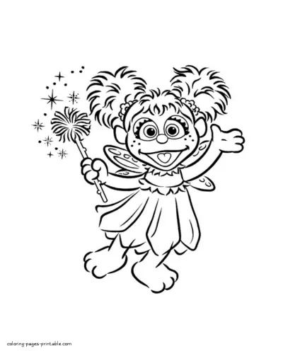 Free coloring book Sesame Street