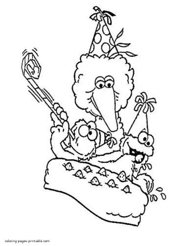 Muppets coloring pages. Sesame Street