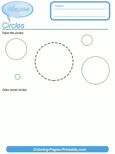 Preschool Drawing Shapes Worksheets Free