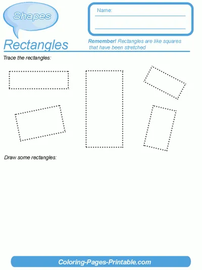 Shapes Worksheets To Print For Free