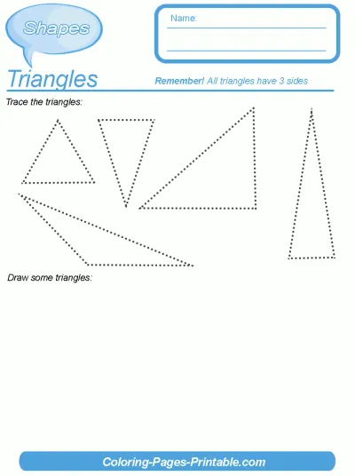 Educational Printable Shapes Worksheets For Toddlers