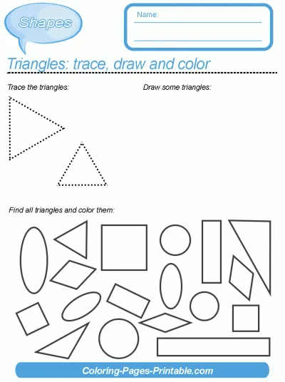 Shapes Worksheets For Grade 1. Free And Printable