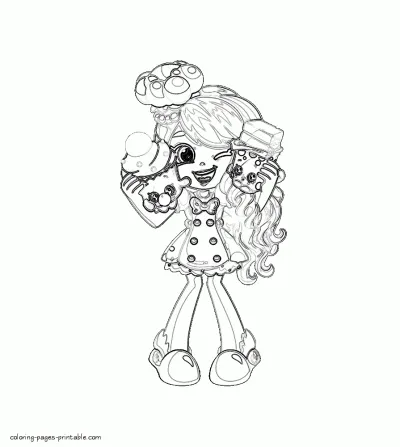 Shopkins free printable coloring pages