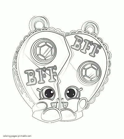 Coloring pages Shopkins printable