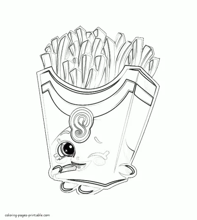 Shopkins cookie coloring pages