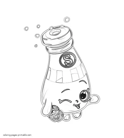 Shopkins colouring pages to print