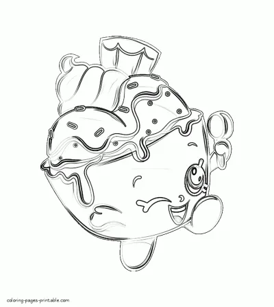 Shopkins dolls coloring pages