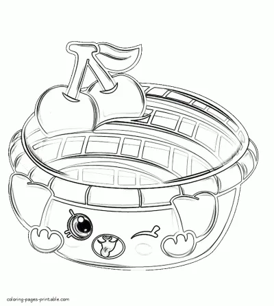 Shopkin coloring pages to print