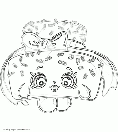 Shopkins coloring book. Animation series