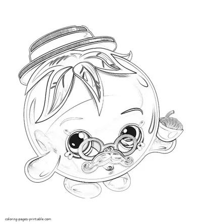 Coloring sheets of Shopkins