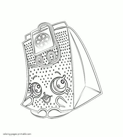 Coloring sheets Shopkins