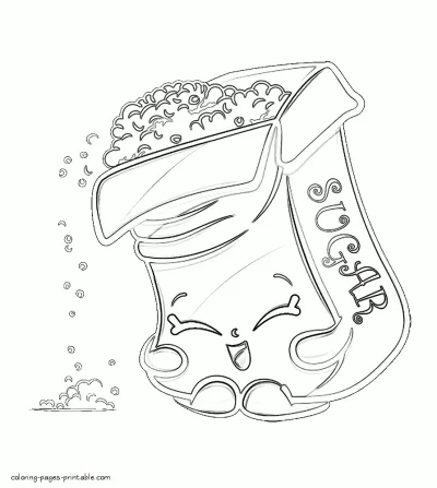 Printable Shopkin coloring pages