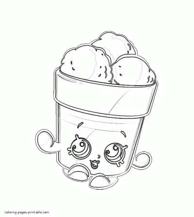 Shopkins coloring paper