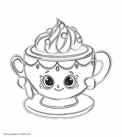 Free Shopkins coloring pages